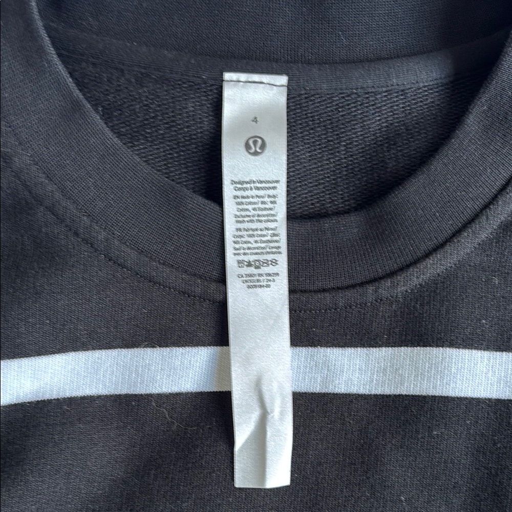 Lululemon perfectly oversized cropped crew - Picture 2 of 5